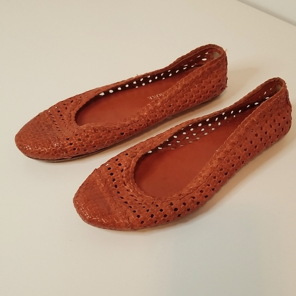 Audrey Brooke Shoes - Audrey Brooke Vero Cuoiro Orange Flats